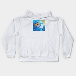 King fish in love Kids Hoodie